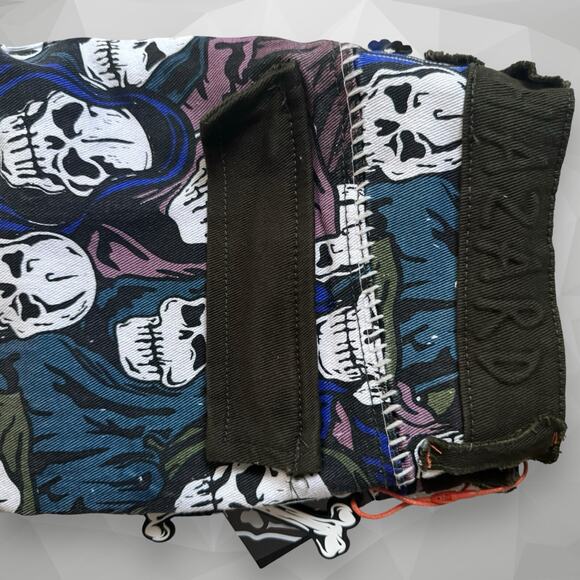 NEW - BRAND X ULTIMATE REAPER CARGO PANTS Size 28 - Skeletor He-Man Jeans MOTU - Picture 5 of 10